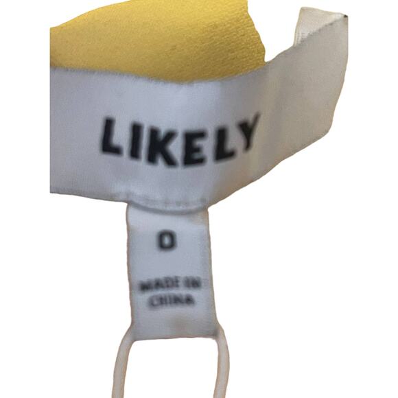 Likely Linette One Shoulder Dress Ruffle Trim Princess Formal Party Prom Sz 0 - Picture 9 of 11